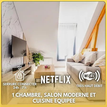 Coup De Coeur Des Voyageurs - Propre, Confort Et Entrer Autonome - Bonn'appartts-sur-seine Apartment *